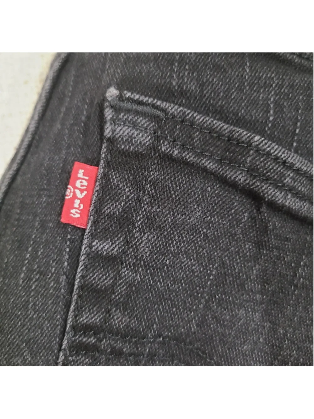 Levi's 559 Relaxed Straight Jeans Mens 34x32 Black Stretch Denim